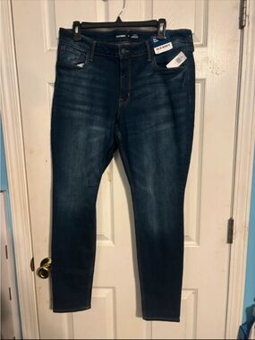 Old Navy Women Slim Jeans - Dark Wash Blue